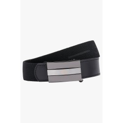Cintura da donna a fascia elastica con logo gommato CT