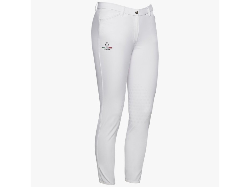 Pantalone donna FISE con grip al ginocchio
