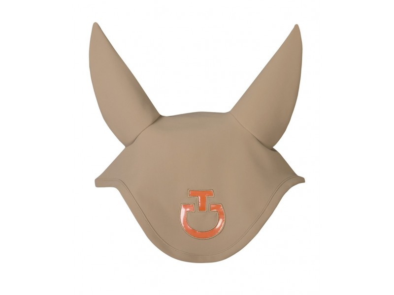 Cuffia per cavalli in jersey traspirante con logo Cavalleria Toscana Cuffia per cavalli in jersey traspirante con logo Cavalleria Toscana