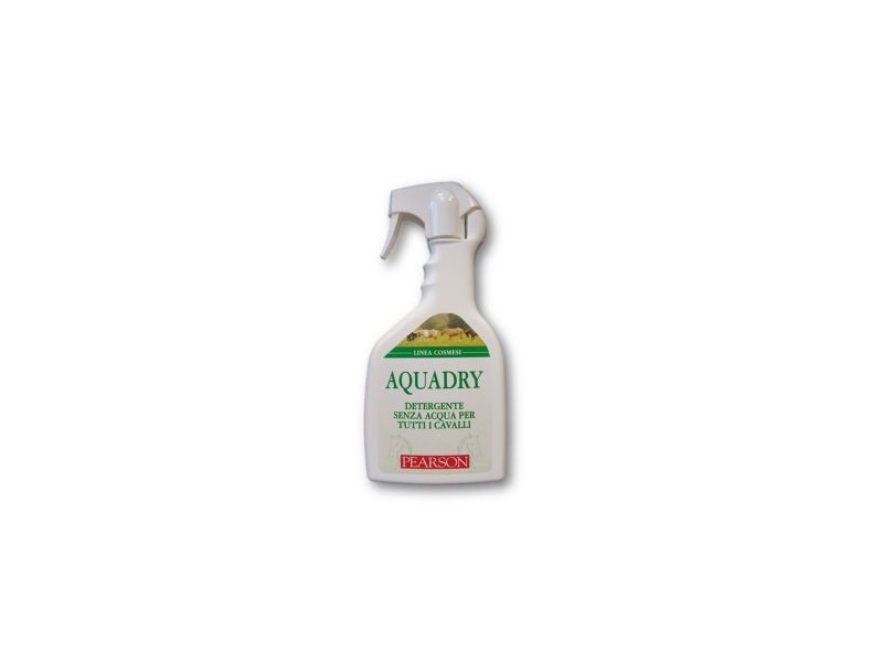 Aquadry Pearson detergente shampoo secco per tutti i cavalli ml. 700