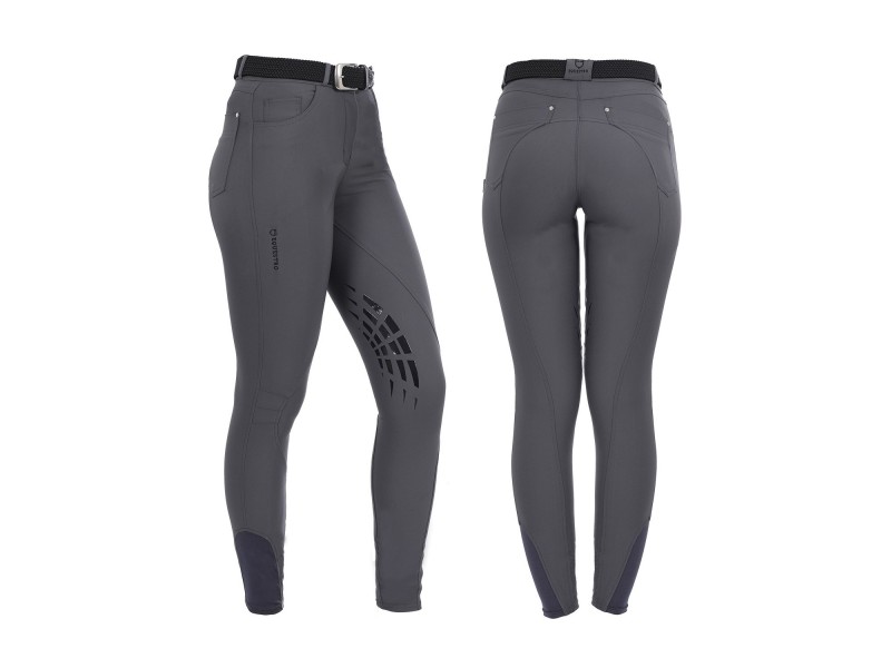 PANTALONI DONNA EQUESTRO MODELLO CLIO IN TESSUTO TECNICO CON GRIP