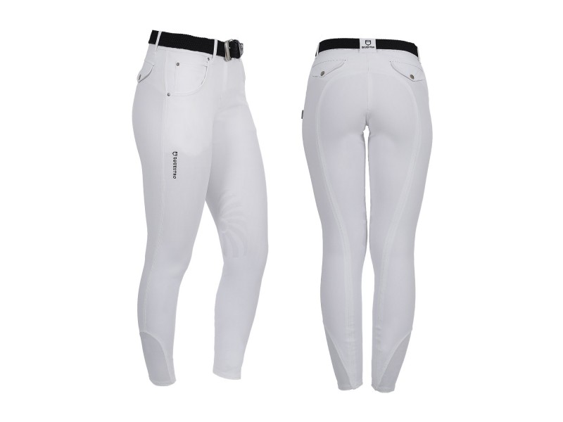 PANTALONI DONNA EQUESTRO MODELLO OLIMPIA IN TESSUTO TECNICO CON GRIP