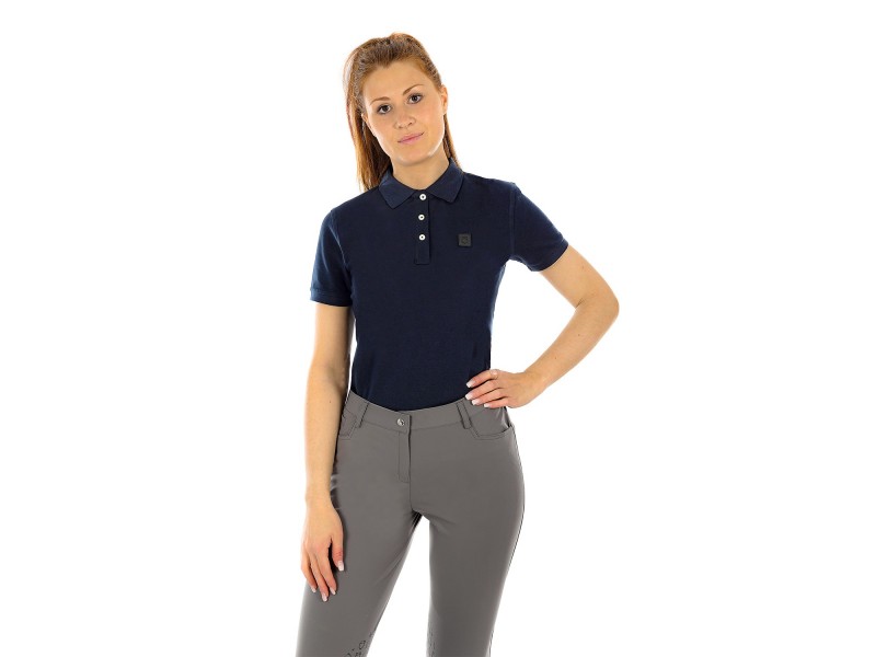 POLO DONNA EQUESTRO BOTTONI MANICA CORTA MODELLO DALAI