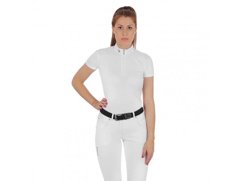POLO DONNA EQUESTRO MODELLO YEVA IN TESSUTO TECNICO MICROFORATO POLO DONNA EQUESTRO MODELLO YEVA IN TESSUTO TECNICO MICROFORATO