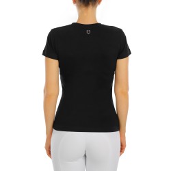 T-SHIRT DONNA LOGO GLITTER EQUESTRO