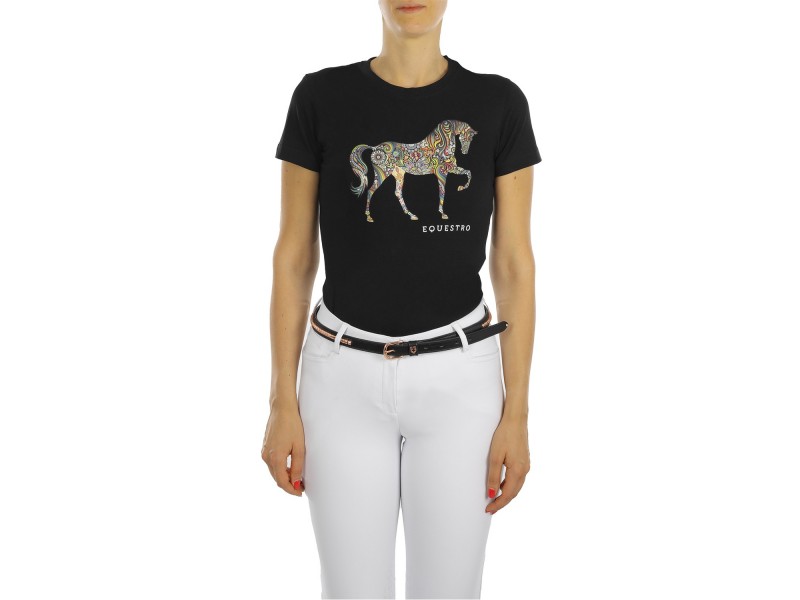 T-SHIRT DONNA CAVALLINO