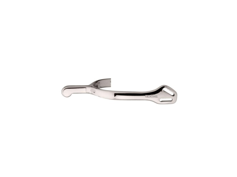 LADIES BALKENHOL SPURS,GERMAN SILVER 35MM ROUNDED NECK NO ROWEL LADIES BALKENHOL SPURS,GERMAN SILVER 35MM ROUNDED NECK NO ROWEL