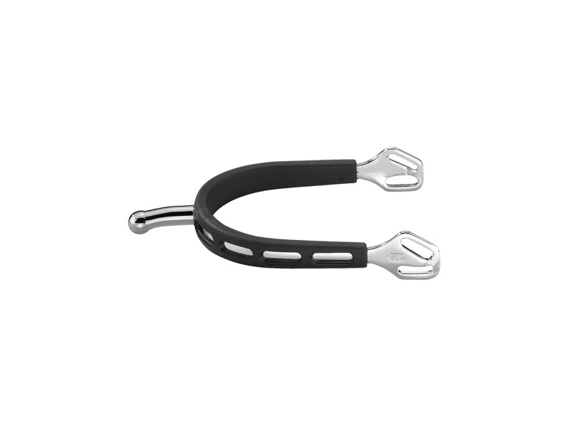 ULTRA fit EXTRA GRIP spurs with Balkenhol fastening - Stainless steel, 30 mm ball-shaped