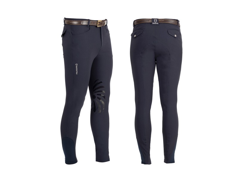 PANTALONI UOMO EQUESTRO MODELLO HERMES IN TESSUTO TECNICO CON GRIP