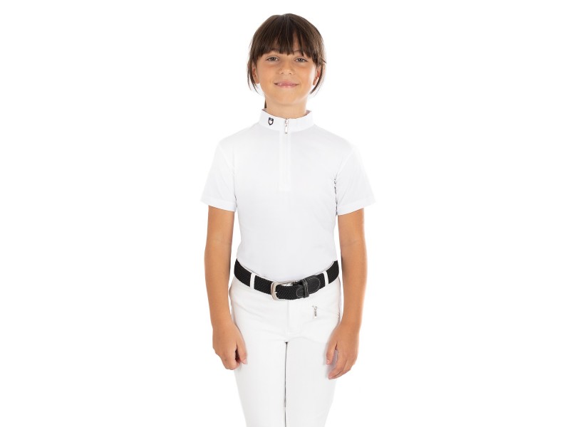POLO BAMBINA EQUESTRO MODELLO LUSINEH IN TESSUTO TECNICO