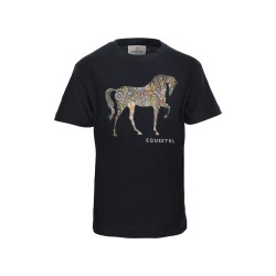 T-SHIRT BIMBO/A CAVALLINO