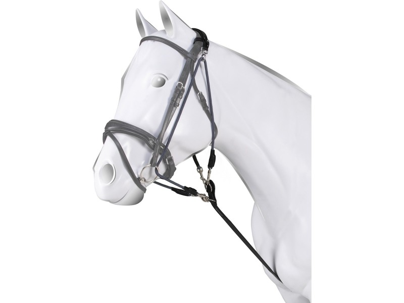GOGUE ACAVALLO IN PELLE E NYLON