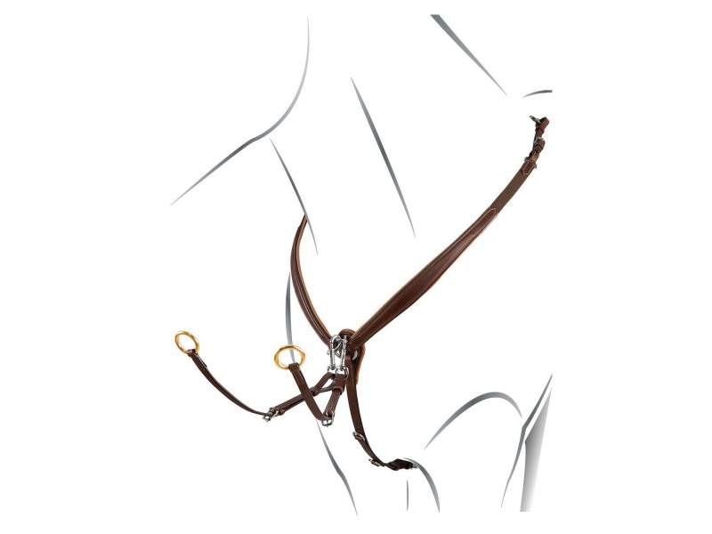 PETTORALE EQUESTRO MODELLO CLASSIC GOLD